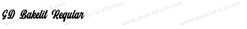 GD Bakelit Regular字体转换